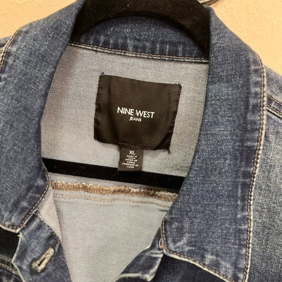 Nine West Dark Blue Denim Jacket - Picture 2 of 3